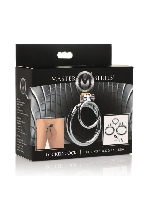 Master Series Locked Cock Stainless Steel Locking Cock andamp; Ball Ring