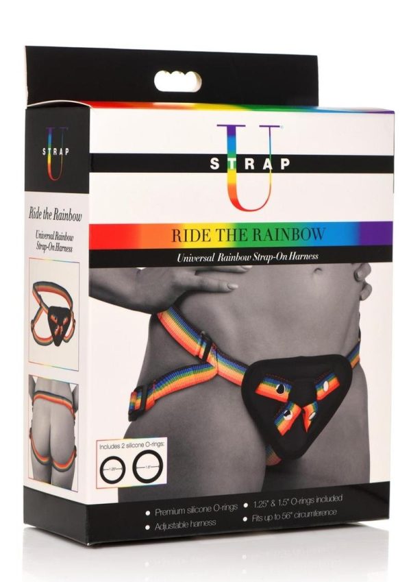 Strap U Ride the Rainbow Universal Strap-On Harness - Rainbow