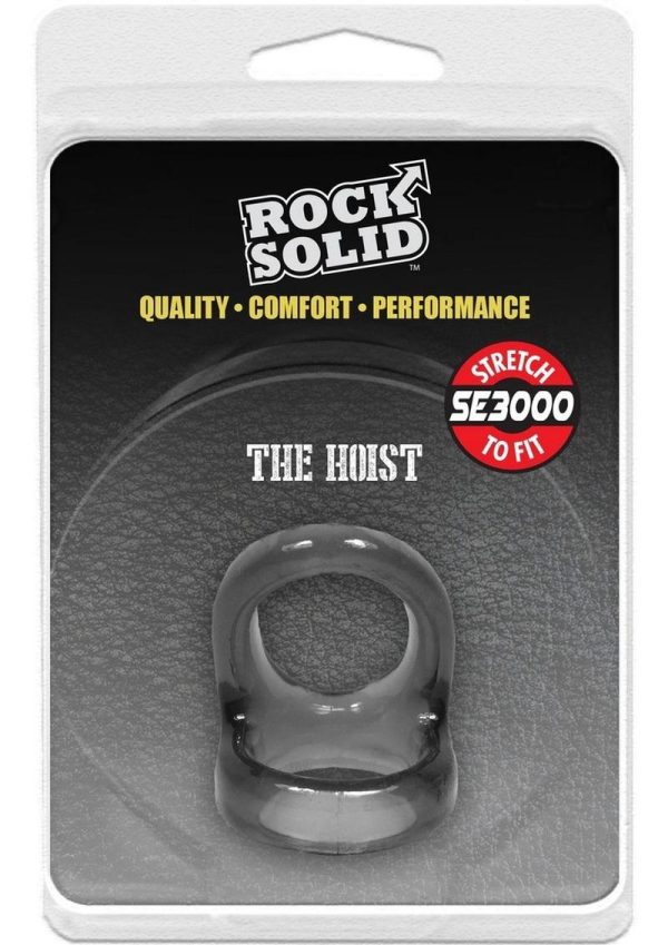 Rock Solid The Hoist Dual Cock Ring - Smoke