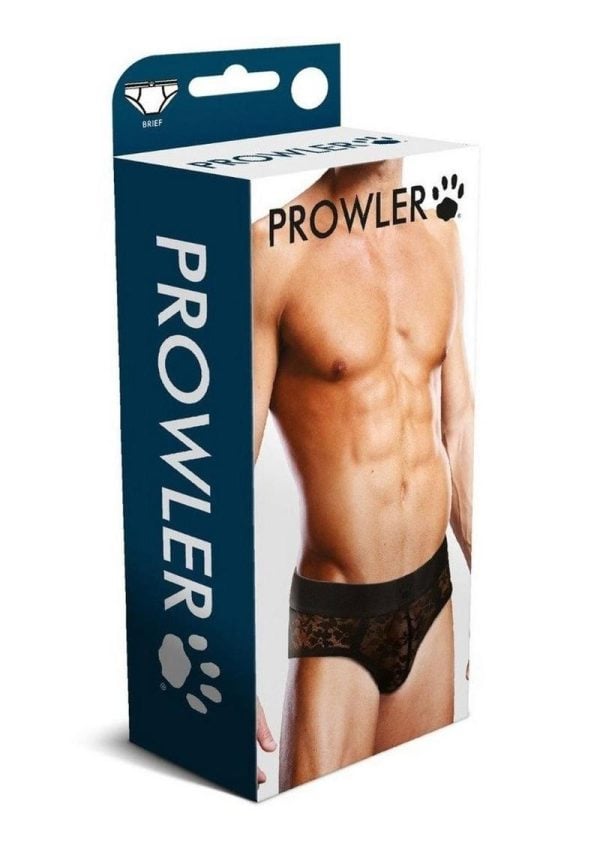 Prowler Lace Brief - Large - Black