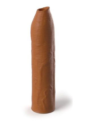 Fantasy X-Tensions Elite Silicone Uncut Extension Sleeve 7in - Caramel