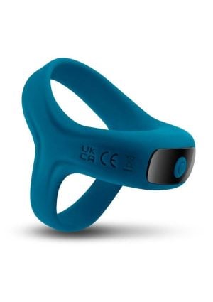 Renegade Emperor Rechargeable Silicone Vibrating Cock Ring - Teal