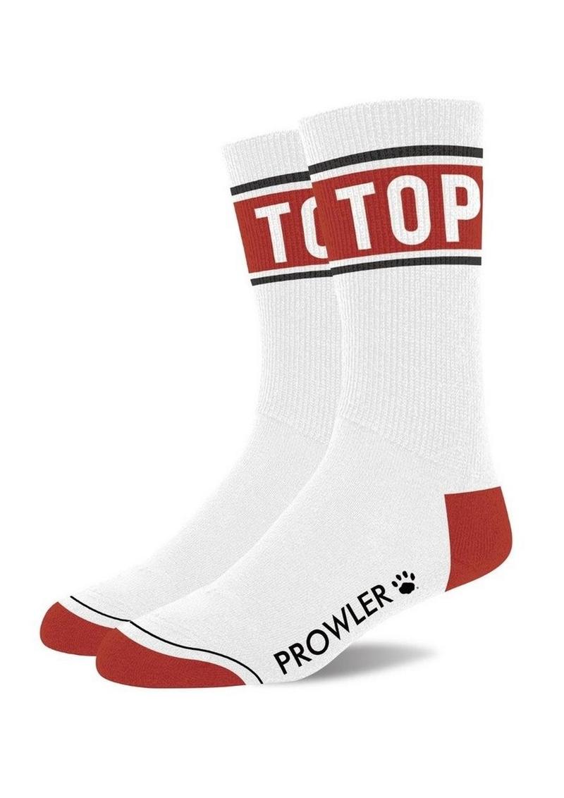 Prowler Top Socks - White/Red