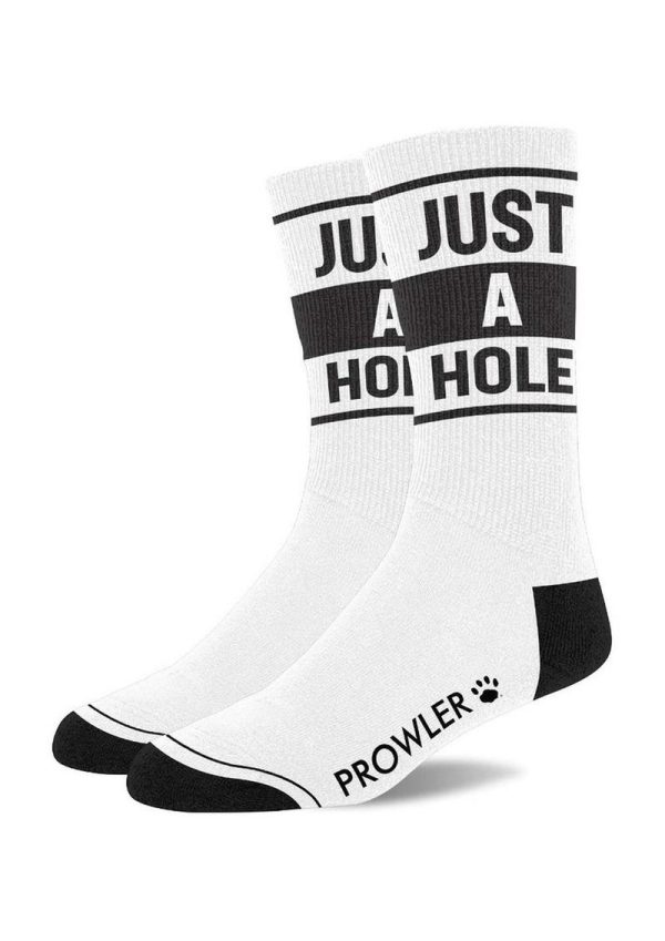 Prowler Red Just A Hole Socks - White/Black