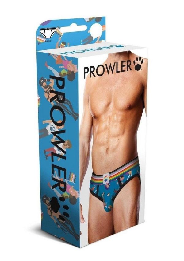 Prowler Spring/Summer 2023 Pixel Art Gay Pride Collection Brief - Small - Blue/Multicolor