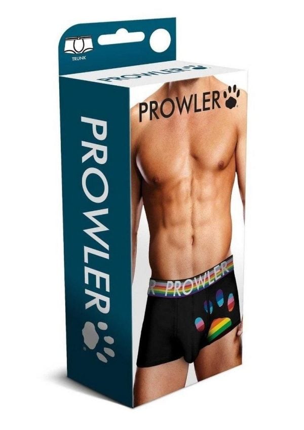 Prowler Black Oversized Paw Trunk - XLarge - Black/Rainbow