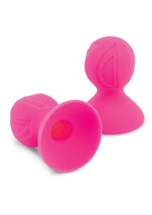 Size Up Silicone Nipple Suckers - XLarge - Pink