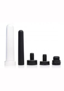 CleanStream Travel Enema Set 5 piece Water Bottle Adapter Kit - Black