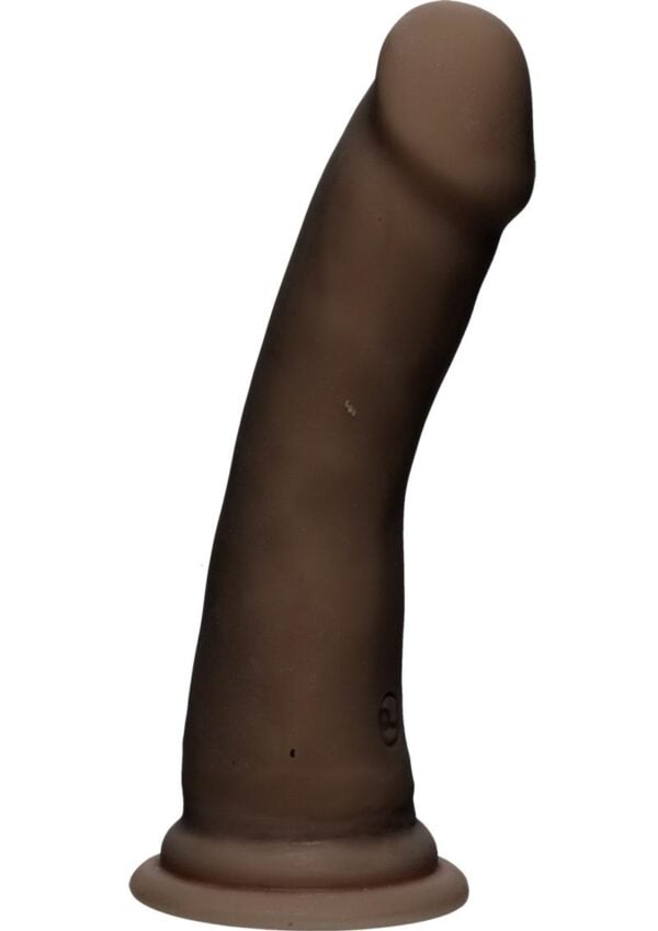 The D Slim D Ultraskyn Dildo 6in - Chocolate