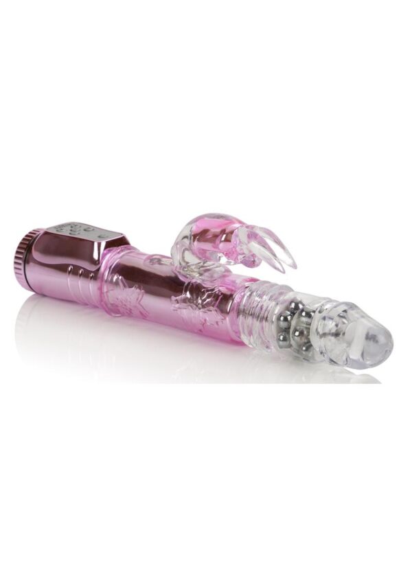 Jack Rabbit Thrusting Orgasm Beaded Rabbit Vibrator - Pink