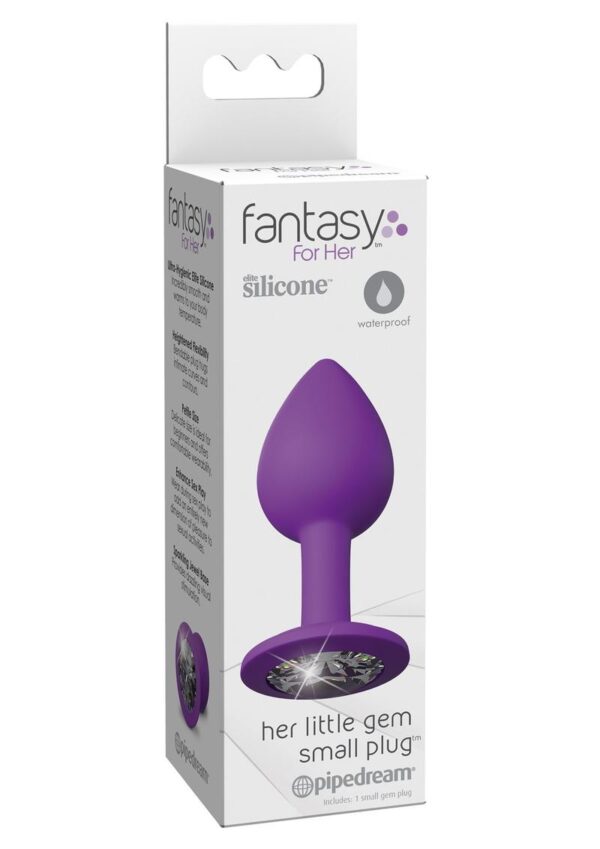 Fantasy For Her Her Little Gem Small Plug Anal Plug Silicone Waterproof Purple