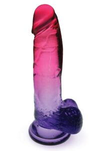 Shades Gradient Dildo 8in - Pink and Plum