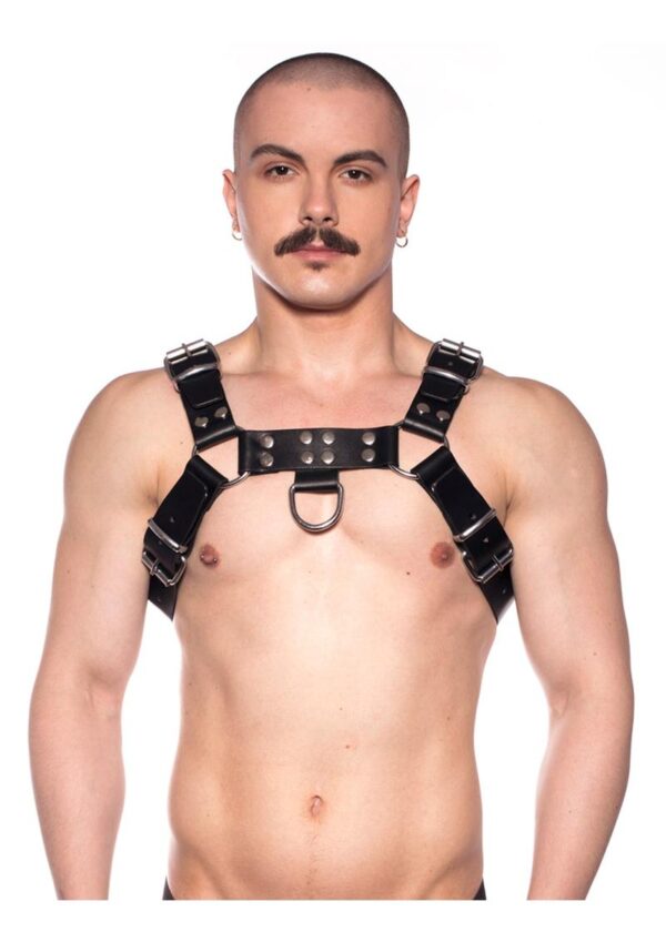 Prowler Red Butch Harness - Large - Black/Silver