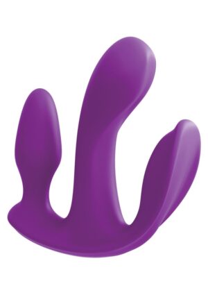 3Some Total Ecstasy Silicone Rechargeable Vibrator with Remote Control -  Purple