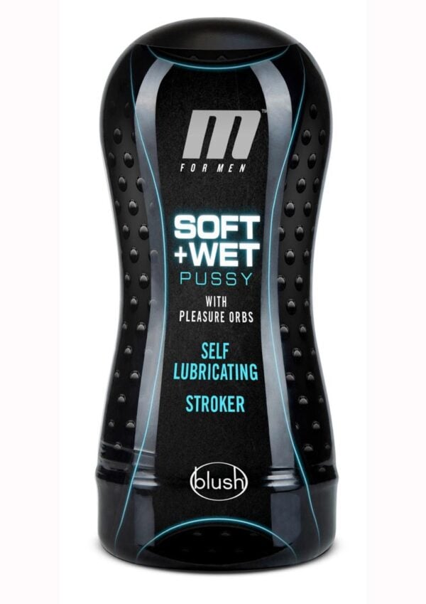 M for Men Soft and Wet Self Lubricating Masturbator Cup Orb - Pussy - Vanilla
