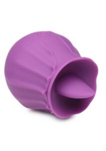 Inmi Bloomgasm Wild Violet 10x Silicone Rechargeable Licking Clit Stimulator - Violet