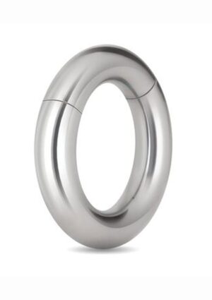 Prowler Red Stainless Steel Magnetic Cock Ring 33mm - Silver