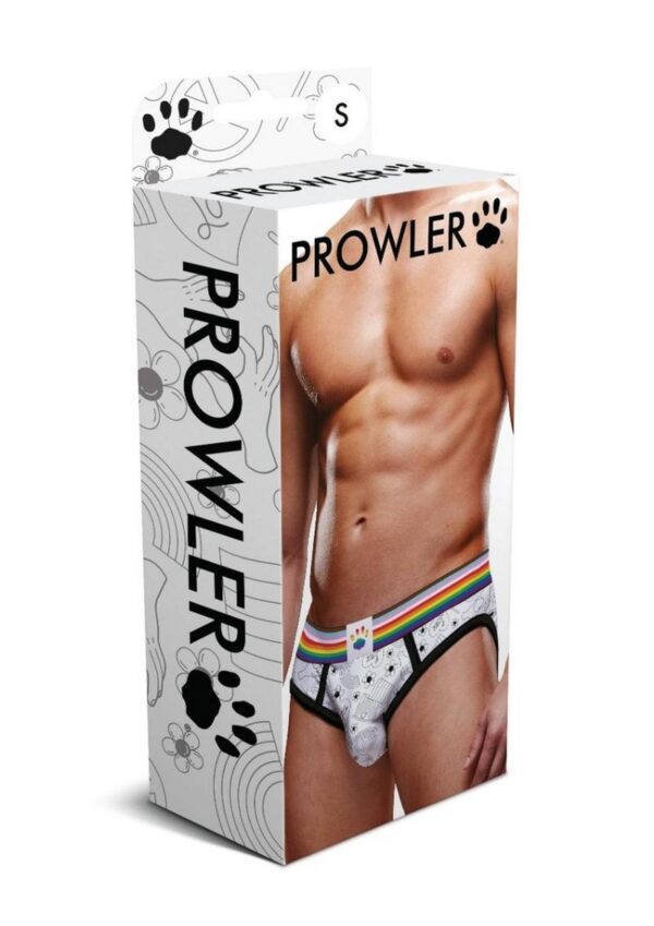 Prowler Pride Love and Peace 3 Brief - Large - Rainbow