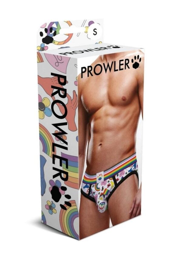Prowler Pride Love and Peace 1 Brief - XXLarge - Rainbow