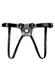 Prowler Leather Dong Harness - XLarge - Black