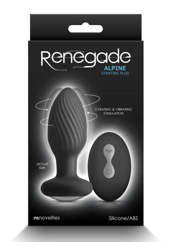 Renegade Alpine Rechargeable Silicone Anal Plug with Remote Control