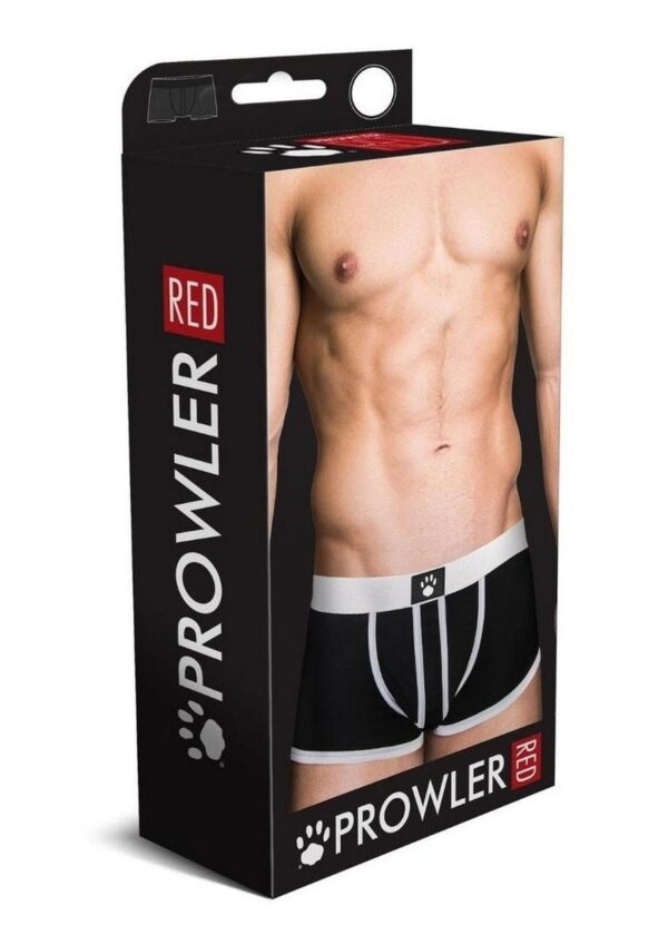 Prowler Red Ass-Less Trunk - Small - White/Black