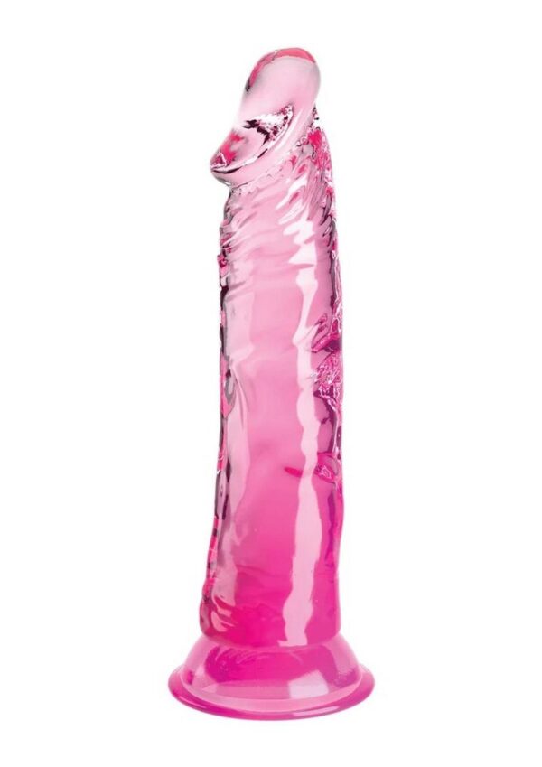 King Cock Clear Dildo 8in - Pink