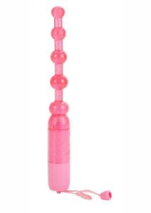 Vibrating Pleasure Beads Anal Beads - Pink