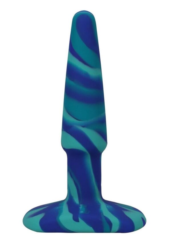 A-Play Groovy Silicone Anal Plug 4in - Blue