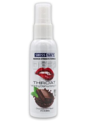 Swiss Navy Deep Throat Spray - Chocolate Mint