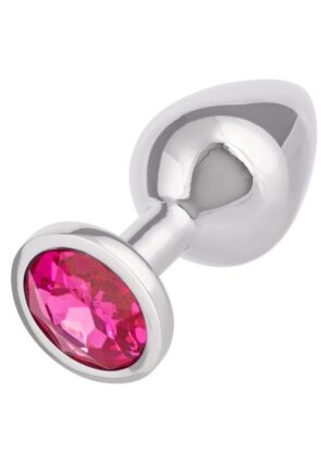 Jewel Rose Aluminum Anal Plug - Large - Pink