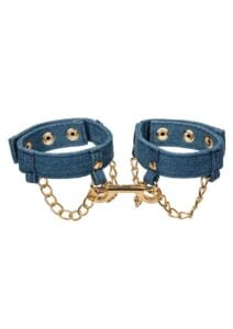 Ride `em Premium Denim Collection Ankle Cuffs - Blue