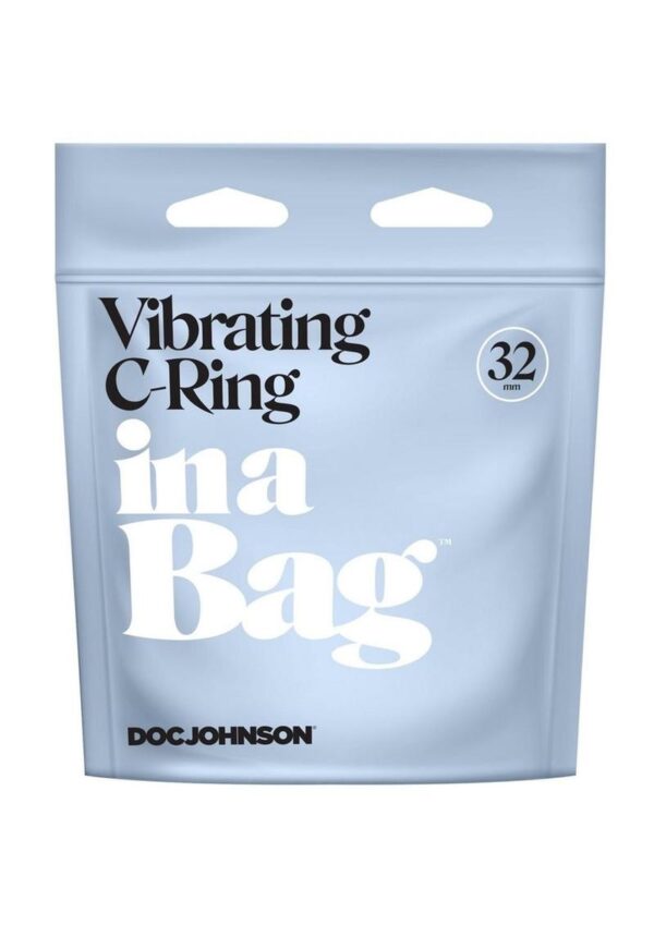 In a Bag Silicone Vibrating C-Ring - Black