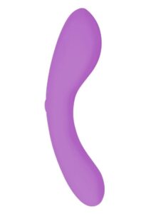 Swan Mini Swan Wand Rechargeable Silicone Glow in the Dark Massager - Purple