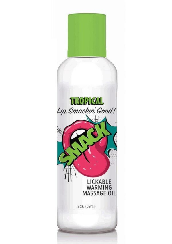 Smack Lickable Massage Oil 2oz - Tropical
