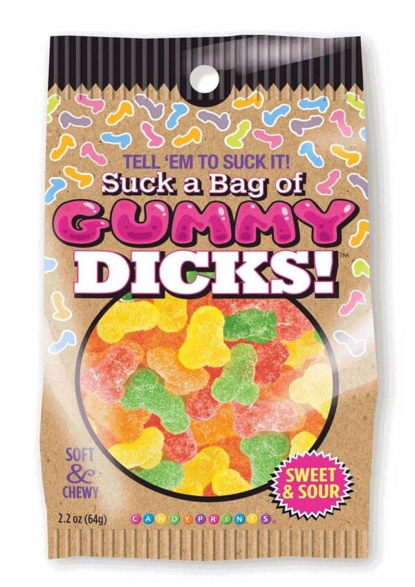 Candyprints Suck a Bag of Gummy Dicks 4oz - Assorted Flavors