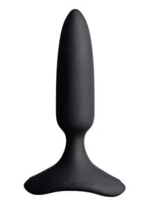 Lovense Hush 2 Rechargeable App Compatible Silicone Vibrating Anal Plug 1in - Black