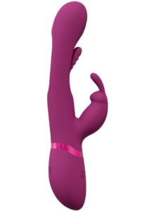Vive Mika Rechargeable Triple Motor Vibrating Rabbit with G-Spot Stimulator - Pink