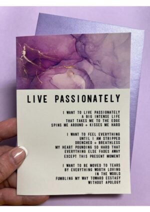 Warm Human Live Passionately Greeting Card