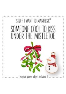 Warm Human Kiss Under Mistletoe