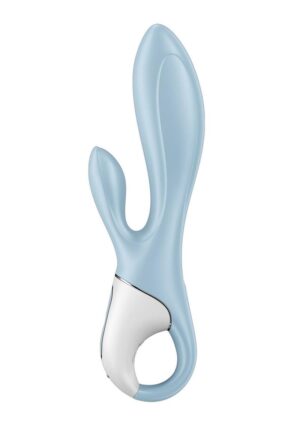Satisfyer AIr Pump Bunny 1 Rechargeable Silicone Rabbit Vibrator - Blue/White