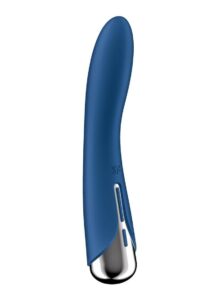 Satisfyer Spinning Vibe 1 Rechargeable Silicone Rotating G-Spot Vibrator - Blue