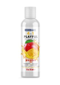 Swiss Navy 4 In 1 Flavored Lubricant 1oz - Mango