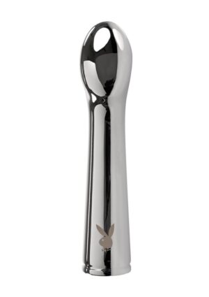 Playboy Swoon Rechargeable Vibrator - Silver