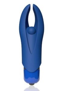 4T Demon Rechargeable Silicone Mini Clitoral Stimulating Vibrator - Blueberry