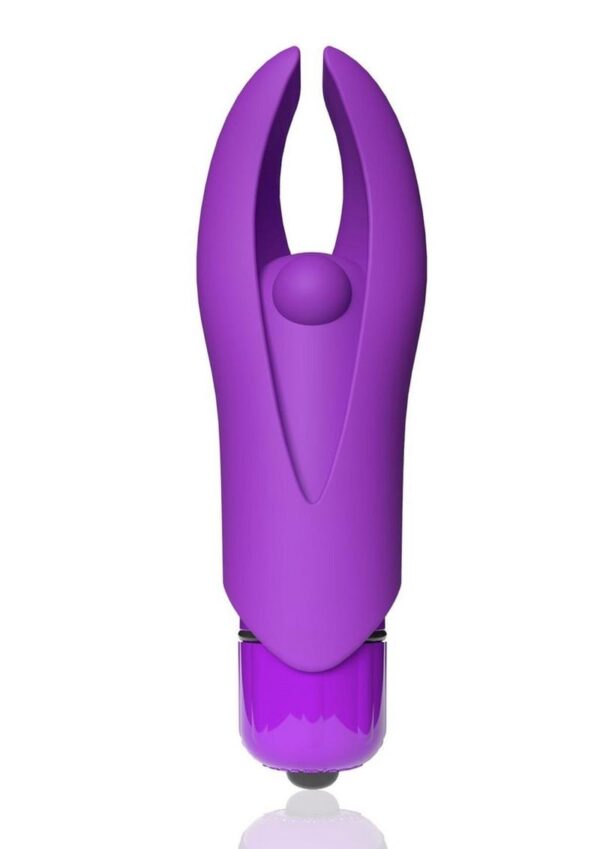 4T Demon Rechargeable Silicone Mini Clitoral Stimulating Vibrator - Grape
