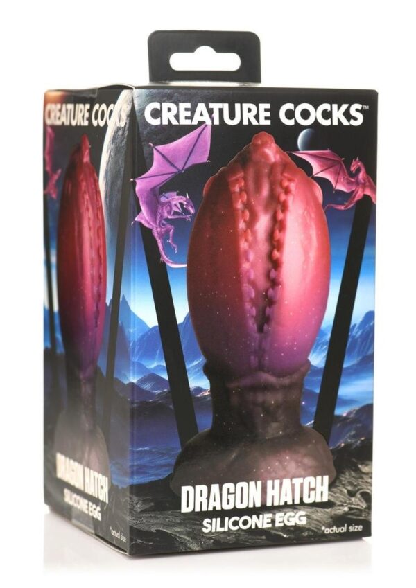 Creature Cocks Dragon Hatch Silicone Egg - Large - Multicolor