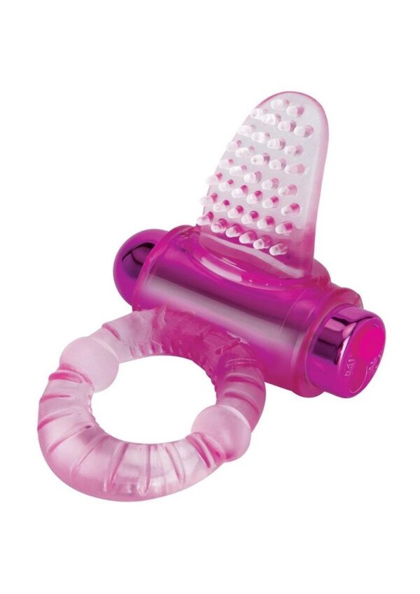 Bodiywand Rechargeable Silicone Lick It Pleasure Ring - Pink