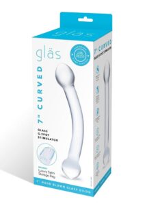 Glas Curved Glass G-Spot Stimulator 7in - Clear