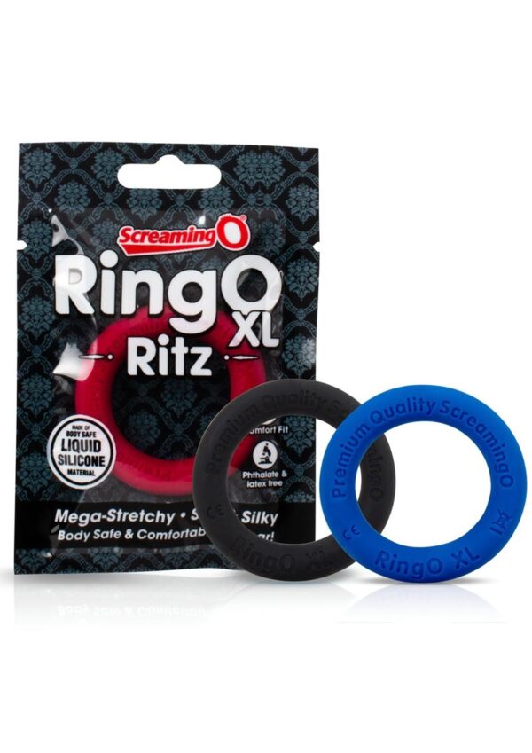 RingO Ritz XL Individual Ring Silicone - Black